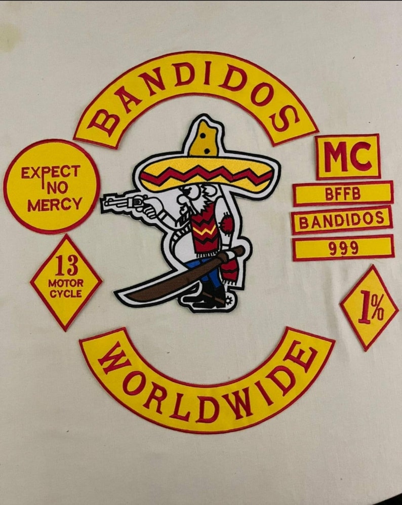 Bandidos Motorcycle Club Patch for Biker Vest or Jacket Patch ( 5 x5 inches )