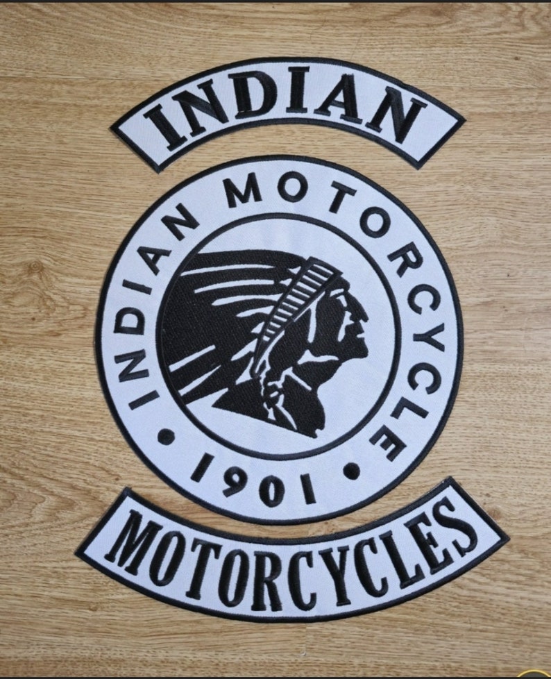 Motorcycles 1901 Color Set Embroidered Patch actual product photo 3