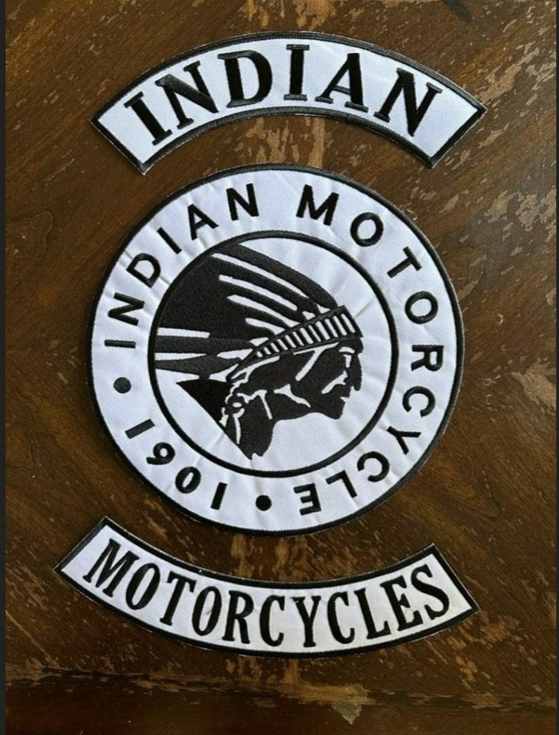 Motorcycles 1901 Color Set Embroidered Patch actual product photo 4