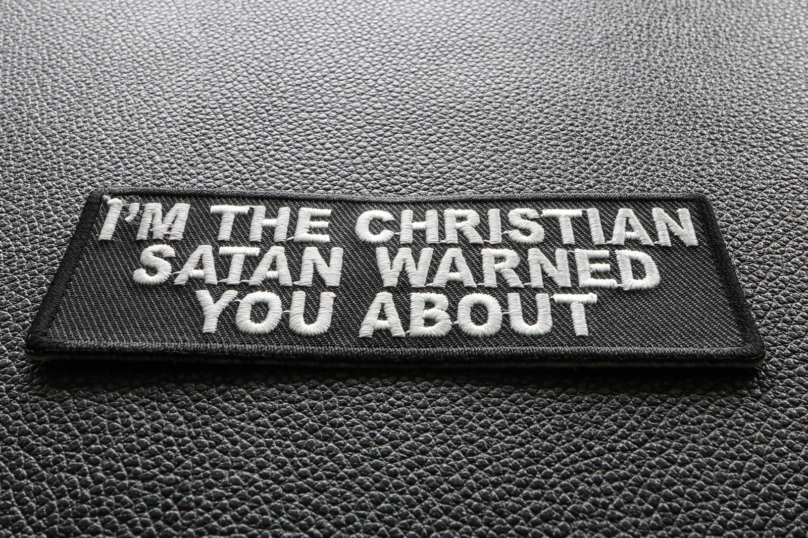Christian Satan Warned You Embroidered Patch product image 5