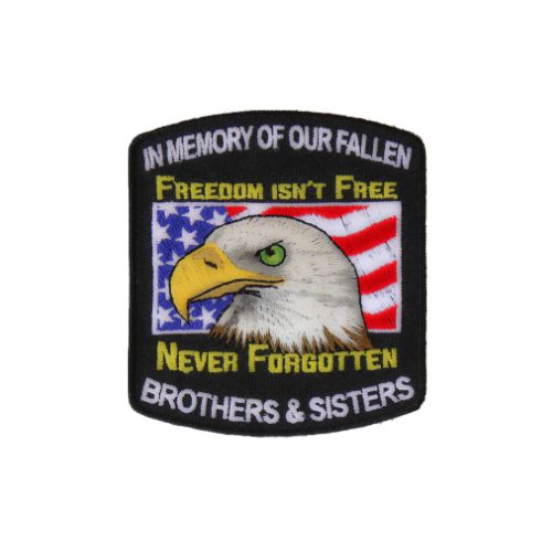 In Memory of Fallen Military Embroidered Patch