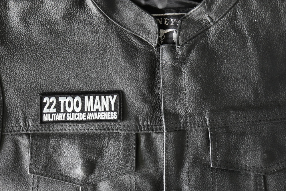 22 Too Many Awareness Embroidered Patch additional product view