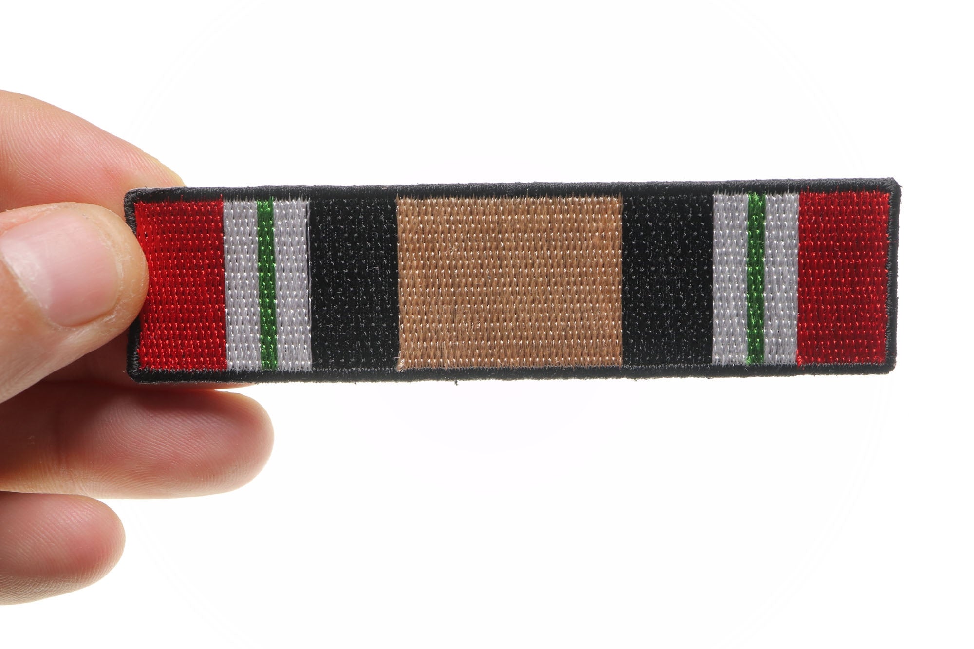 Iraq War Service Ribbon Patch - Embroidery patch  ( 4x2 inches  )