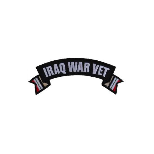 Iraq War Vet Ribbon Embroidered Patch