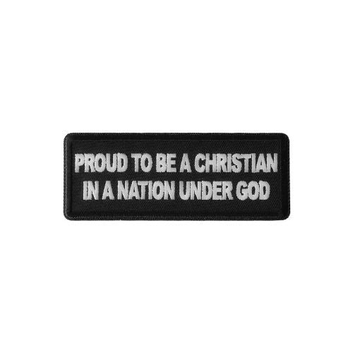 Christian Nation Under God Embroidered Patch product image 1