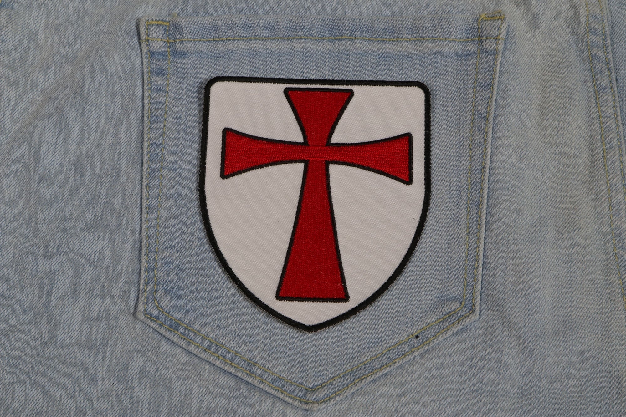 Knights Templar Shield Patch - A Timeless Emblem ( 4 x 2 inche )