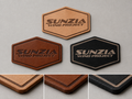 Leather patch color and finish comparison