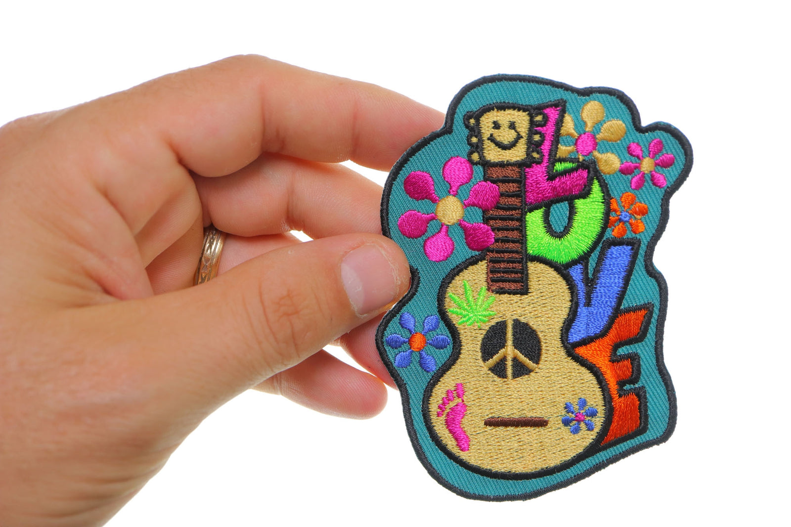 Love Guitar Embroidered Patch product image 2