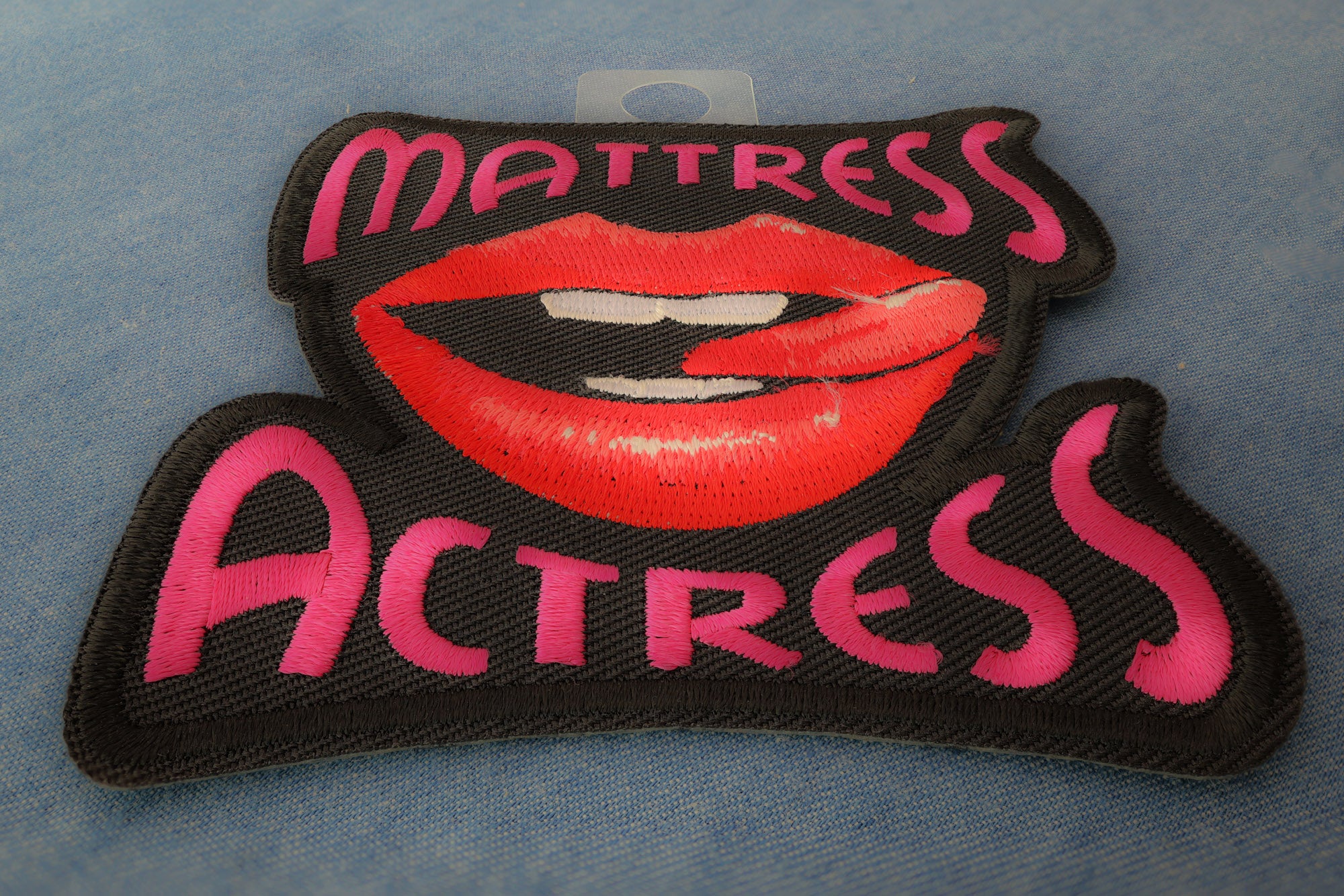 Mattress Actress Embroidered Patch - Fun and Unique Design for Creative Flair (  3 x 3 inches  )