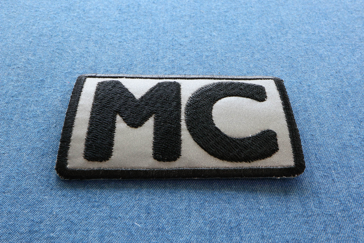 Reflective MC Embroidered Patch stitching detail