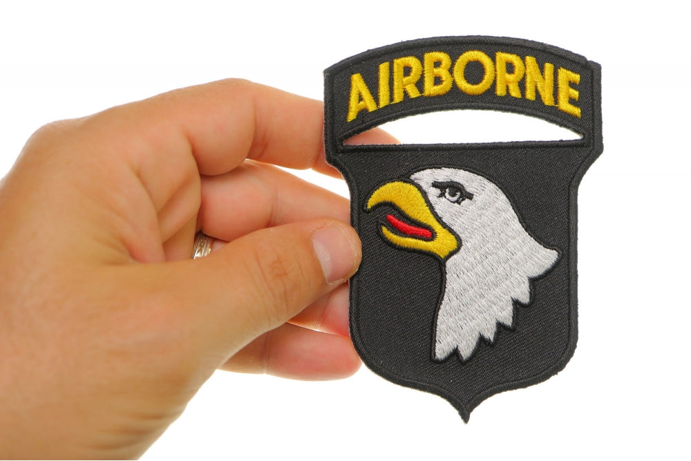 101st Airborne Division Embroidered Patch stitching detail