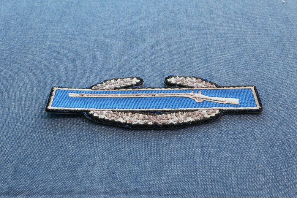 Combat Infantryman Badge Embroidered Patch apparel application view