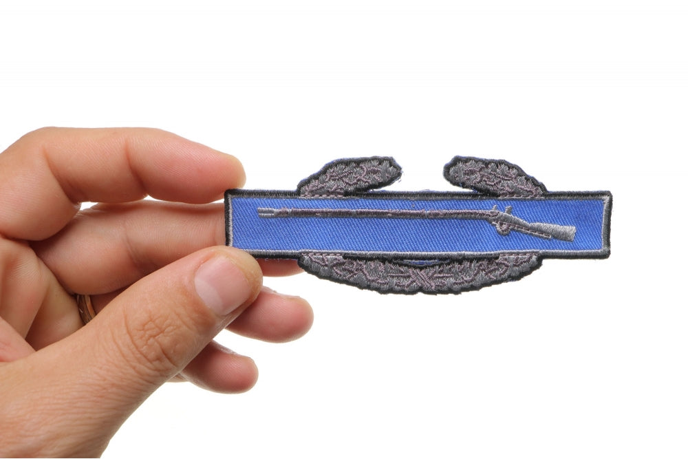 Combat Infantryman Badge Embroidered Patch stitching detail