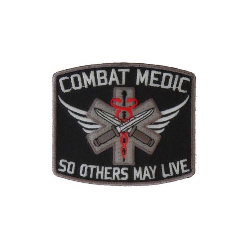 Combat Medic EMT Embroidered Patch front product view