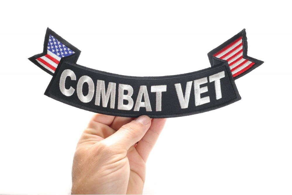 Combat Vet Patch ( 4 x 1.5 inches)
