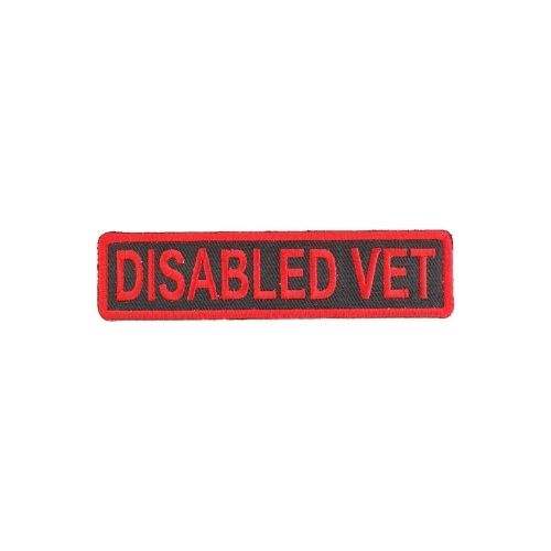 Disabled Vet Embroidered Patch front product view