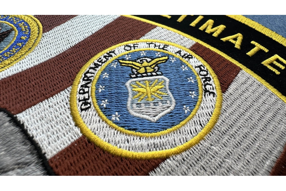 Never Forget Fallen Heroes Embroidered Patch apparel application view