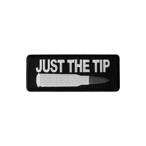 Just the Tip Bullet Embroidered Patch front product view