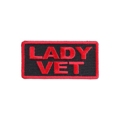 Lady Vet Embroidered Patch