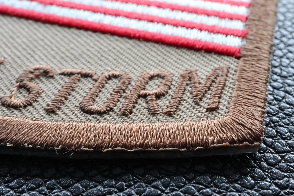 Operation Desert Storm Embroidered Patch shown for scale