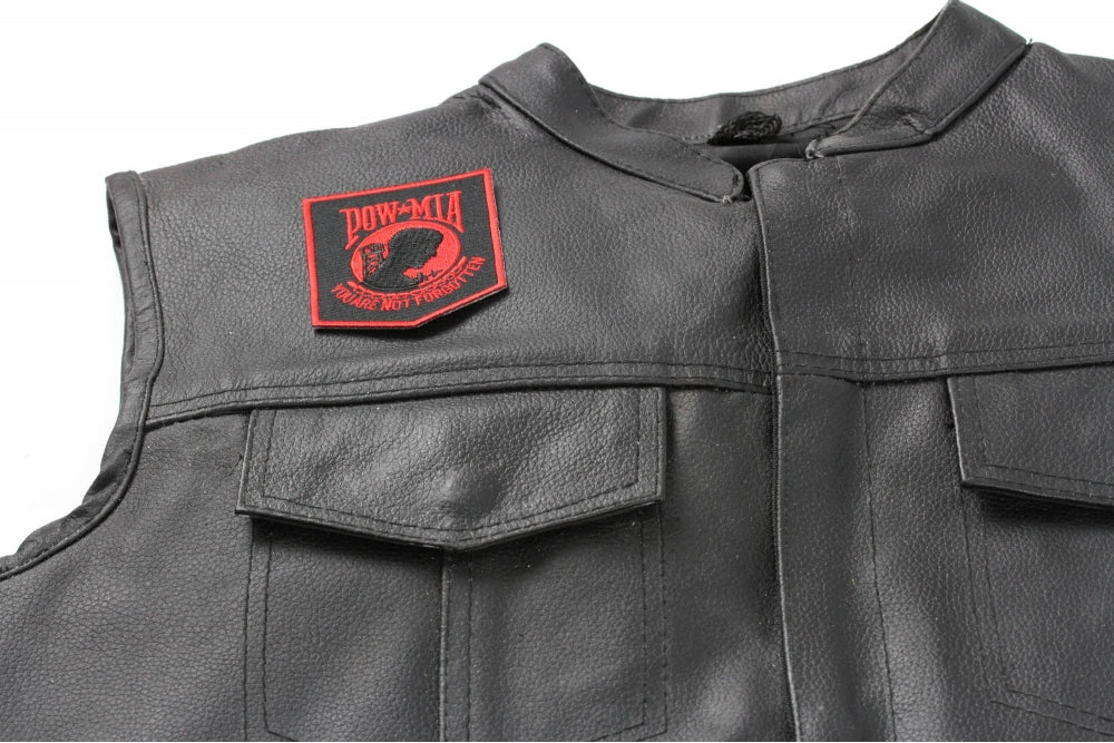 POW MIA Embroidered Patch stitching detail