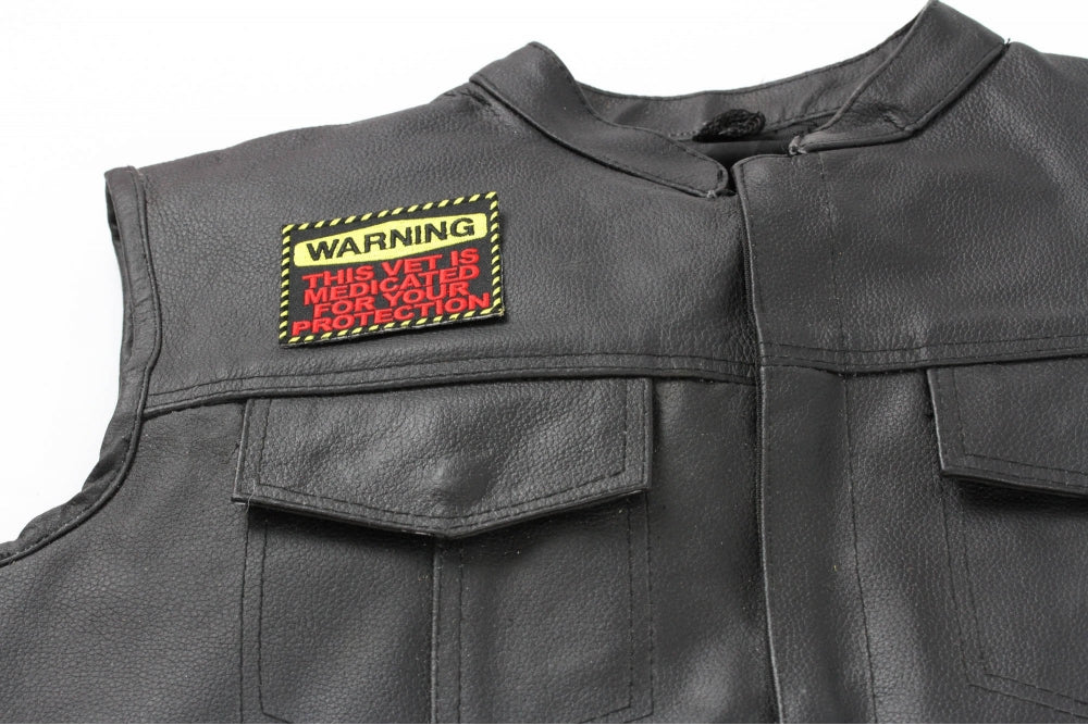 Medicated Veteran Warning Embroidered Patch product image 5