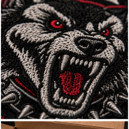 Mongrels Dogs Farewell Large Embroidered Patch