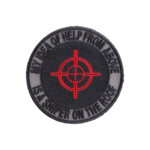 Help from Above Sniper Embroidered Patch front product view