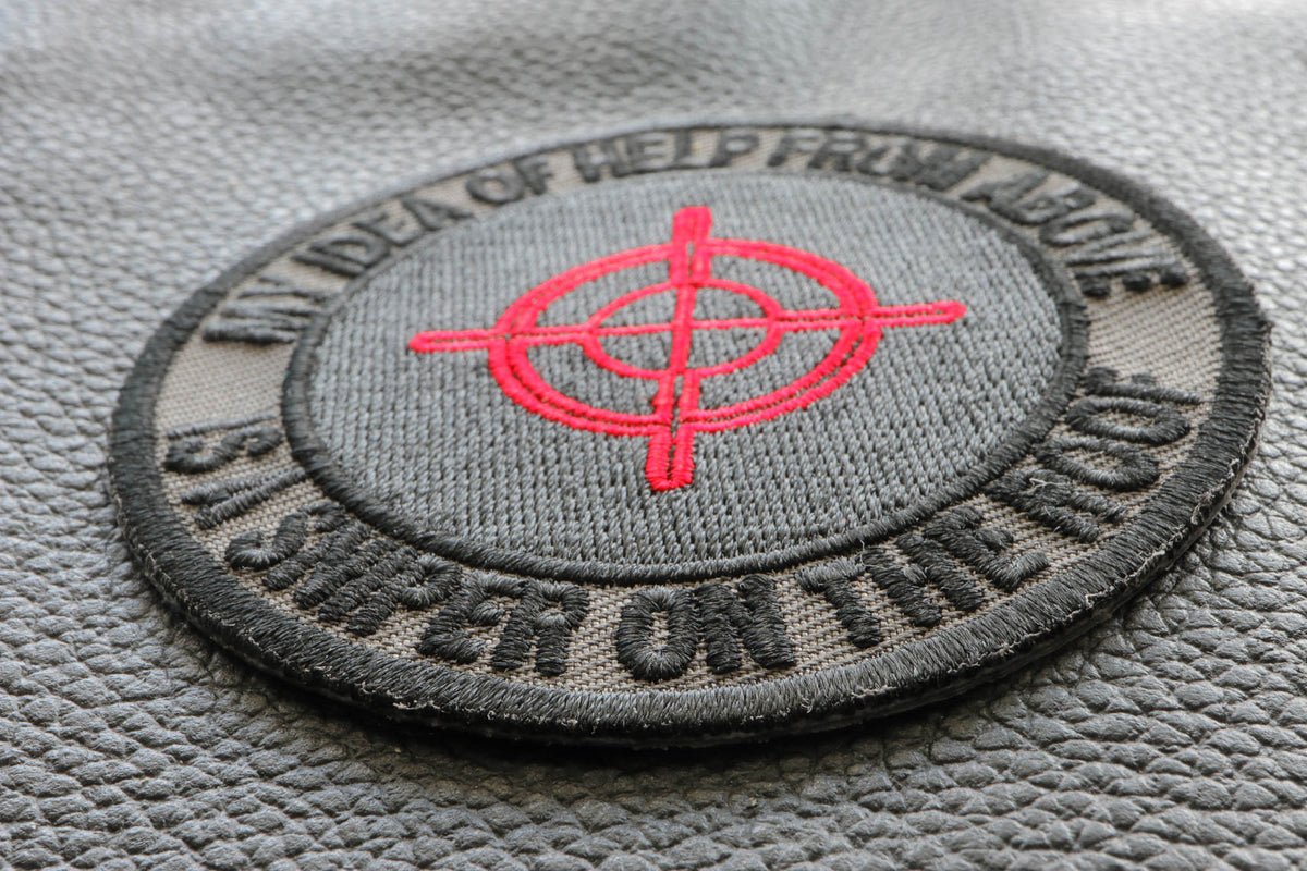 Help from Above Sniper Embroidered Patch additional product view