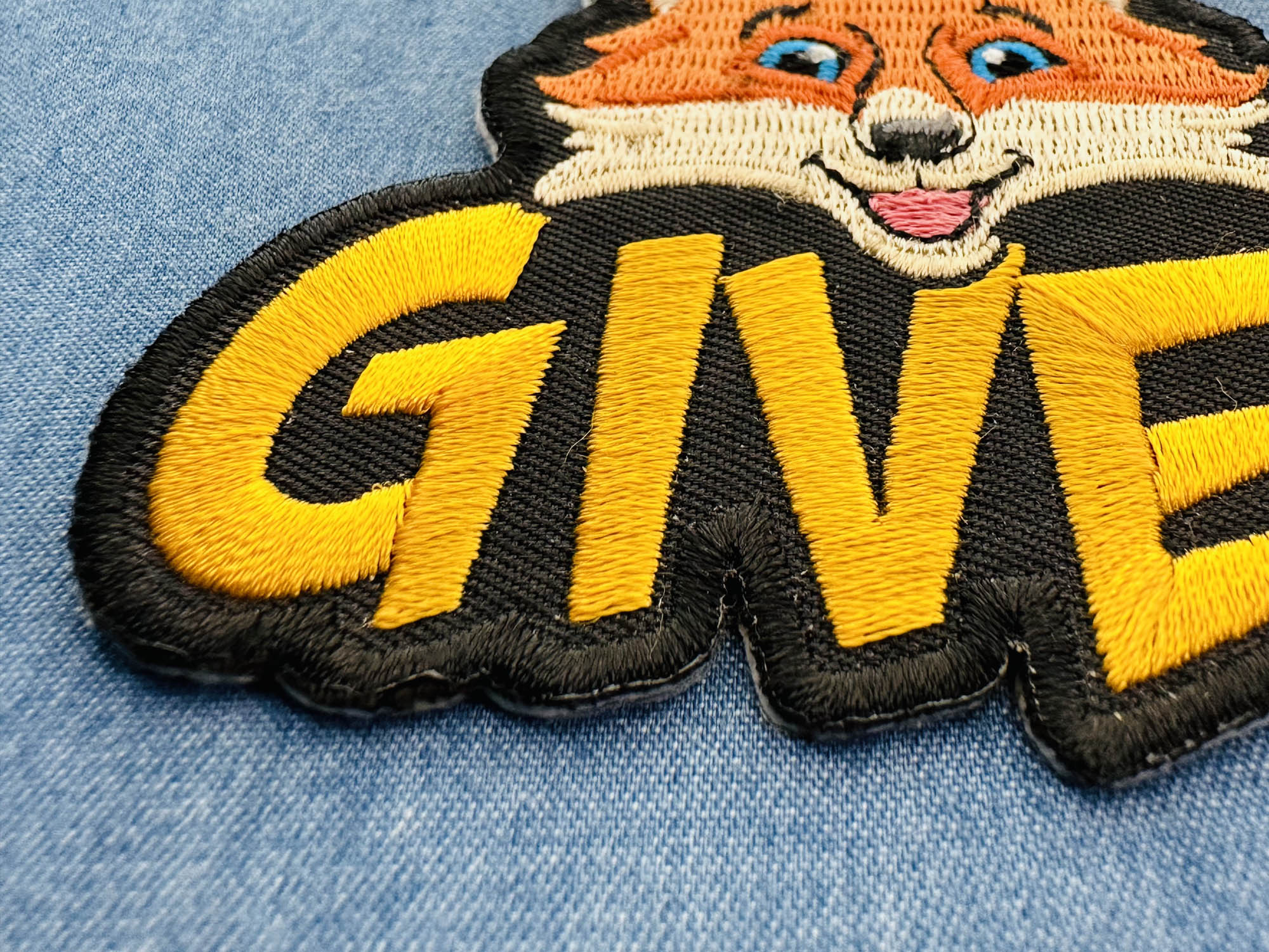 Funny No Fox Given Patch – Cheeky Humor with Adorable Embroidery patch ( 4.5 x 4 inches )
