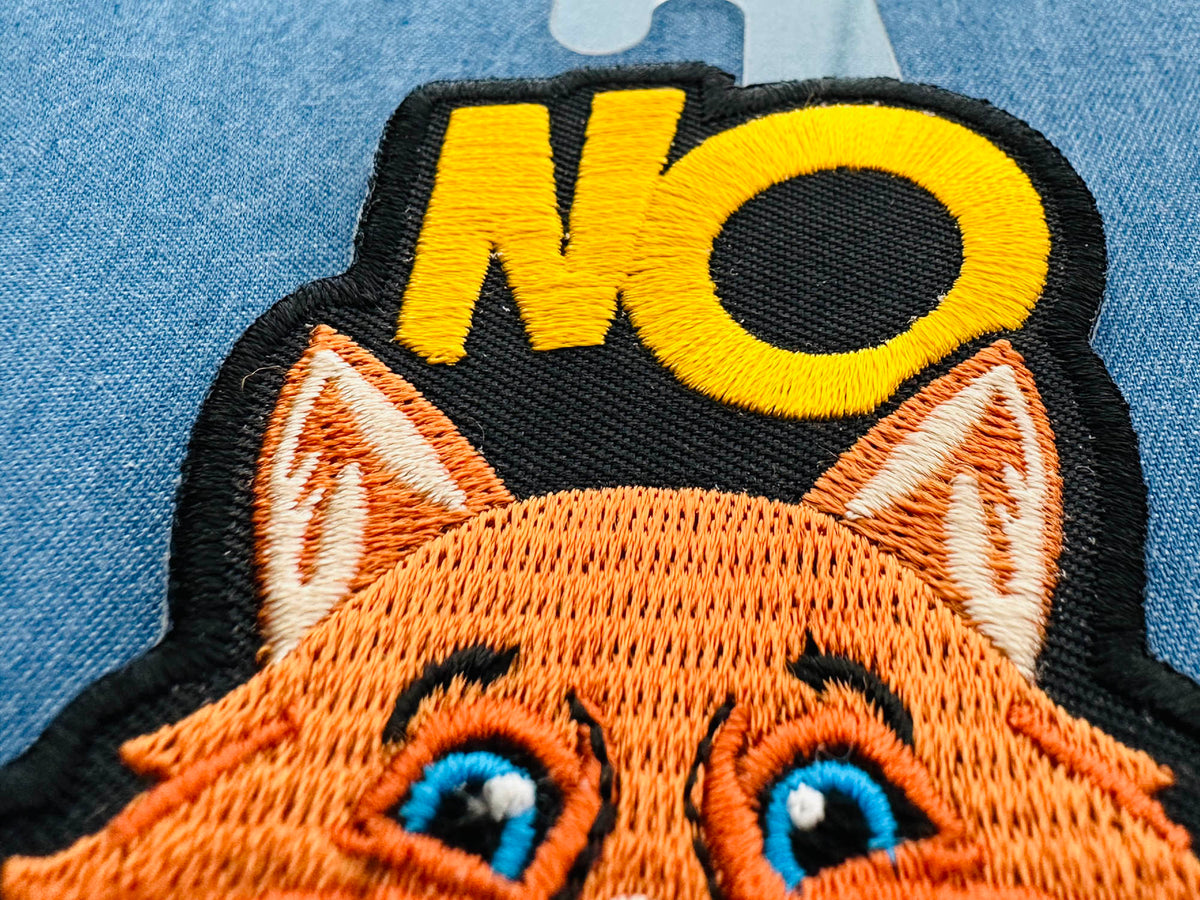 Funny No Fox Given Embroidered Patch additional product view