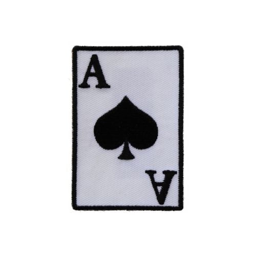 Ace of Spades Embroidered Patch front product view