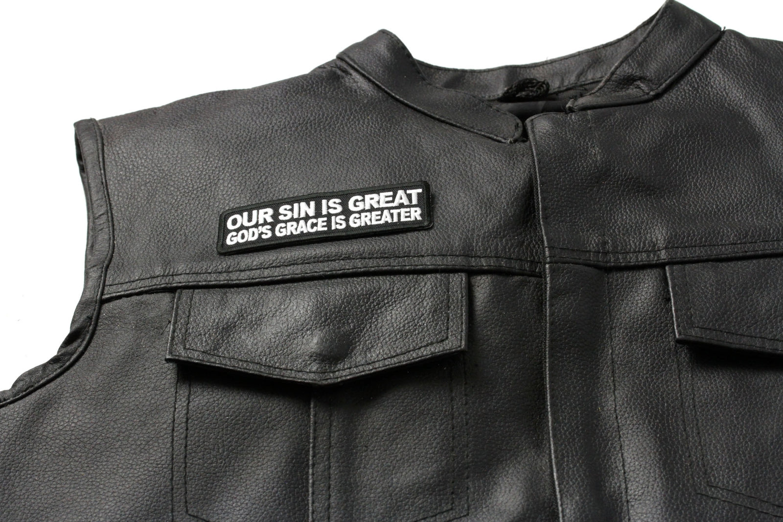 God's Grace Is Greater Embroidered Patch product image 2