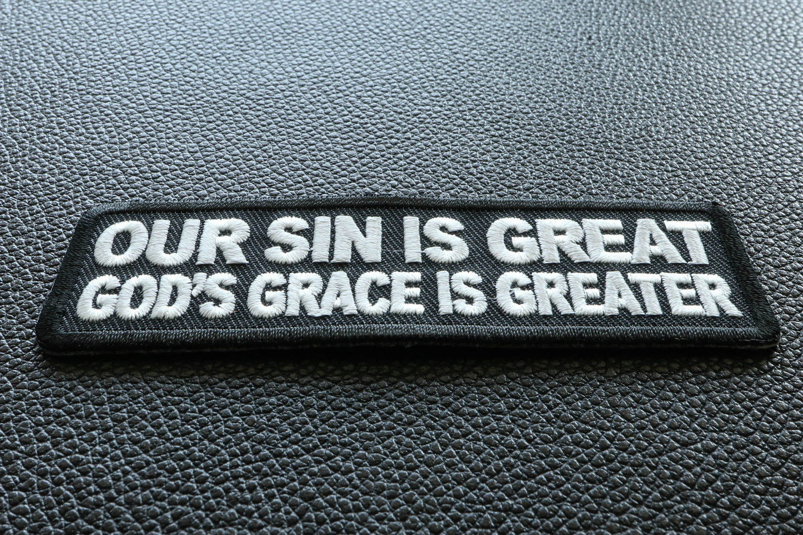 God's Grace Is Greater Embroidered Patch product image 5