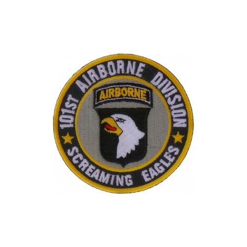 101st Airborne Screaming Eagles Embroidered Patch front product view
