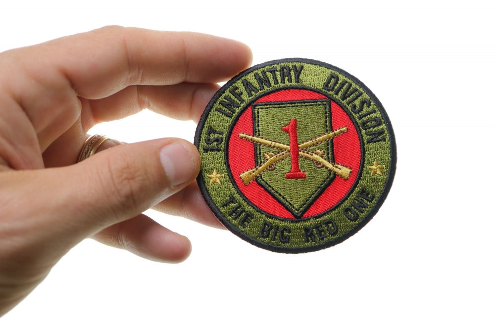 1st Infantry Division Big Red One Embroidered Patch apparel application view