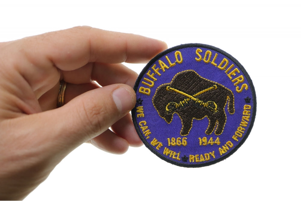 Buffalo Soldiers We Can We Will Embroidered Patch apparel application view