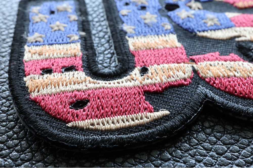 USA Vintage Flag Text Embroidered Patch product image 2