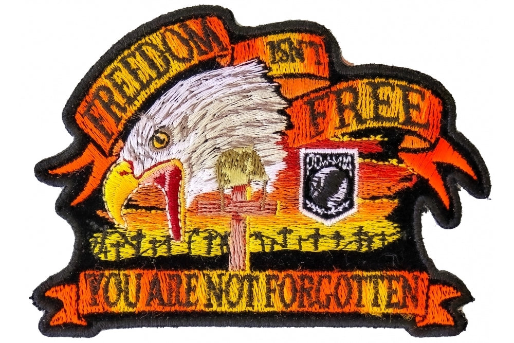 Freedom Isn't Free Eagle Embroidered Patch additional product view