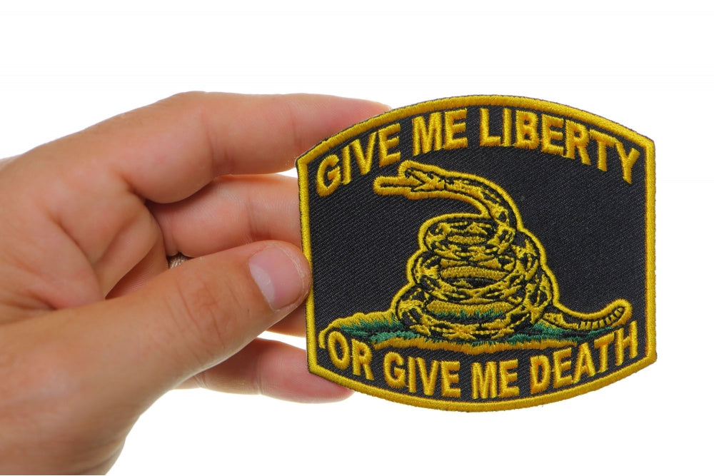 Give Me Liberty Embroidered Patch stitching detail
