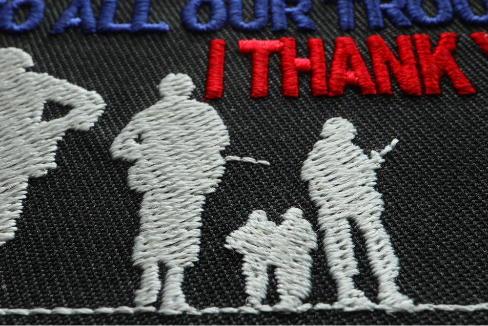 Thank You Troops Patriotic Embroidered Patch product image 2