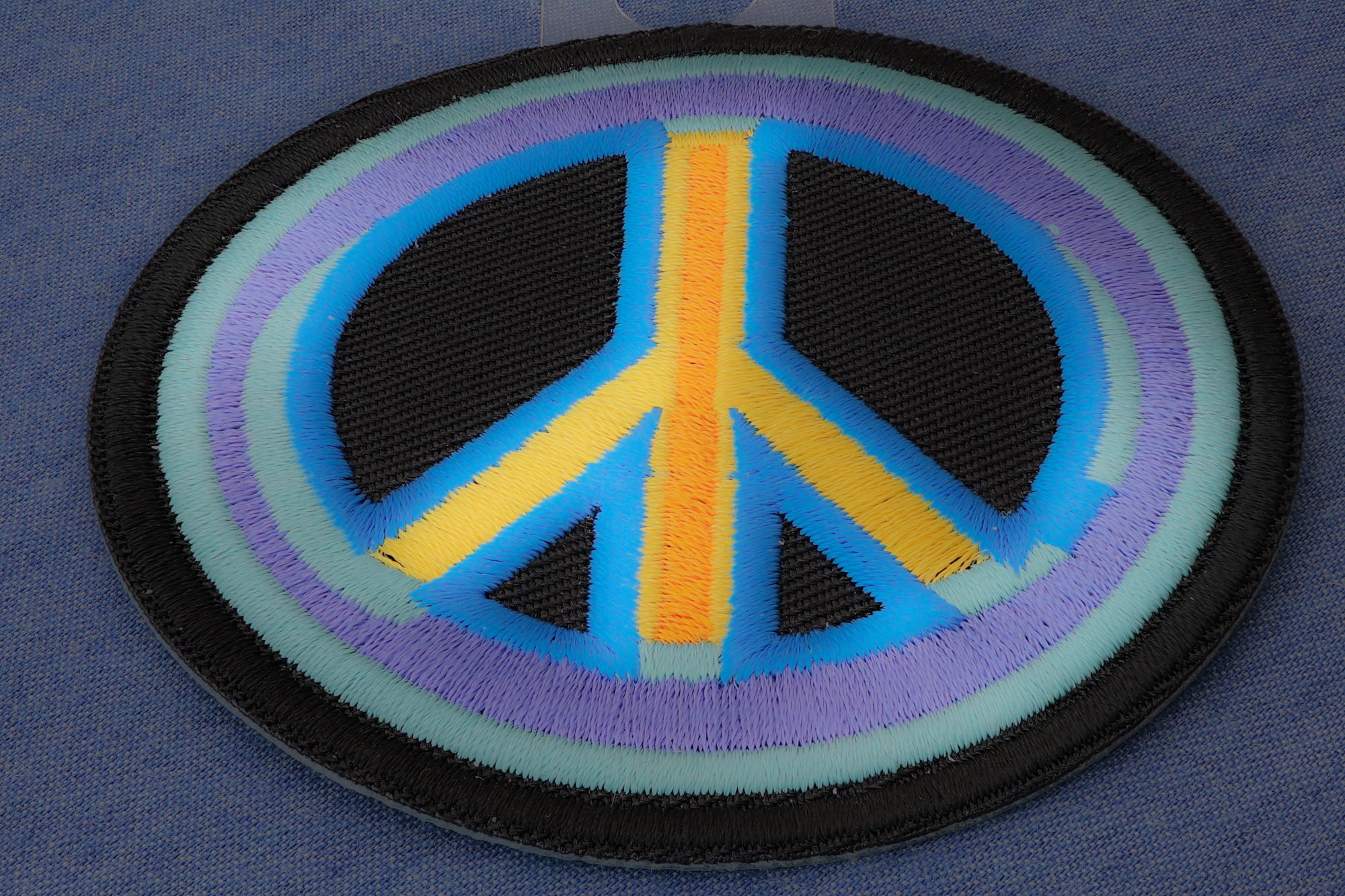 Peace Arrow Iron-On Patch - Symbol of Harmony and Positive Vibes (  3.5 x 2.5 inches )