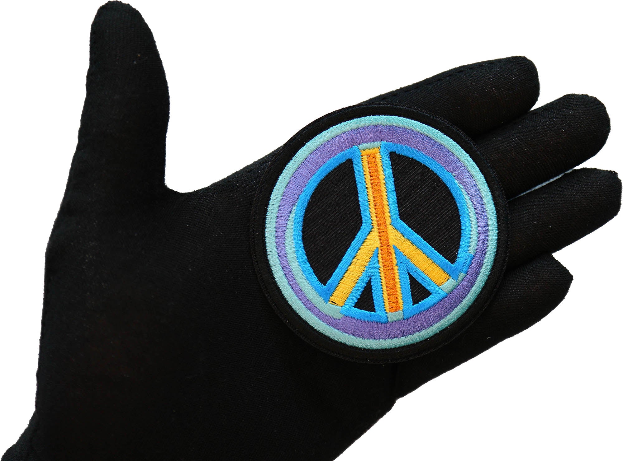 Peace Arrow Iron-On Patch - Symbol of Harmony and Positive Vibes (  3.5 x 2.5 inches )