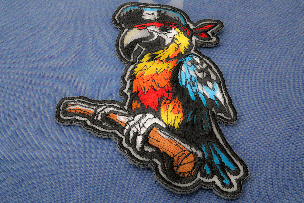 Pirate Parrot Embroidered Patch