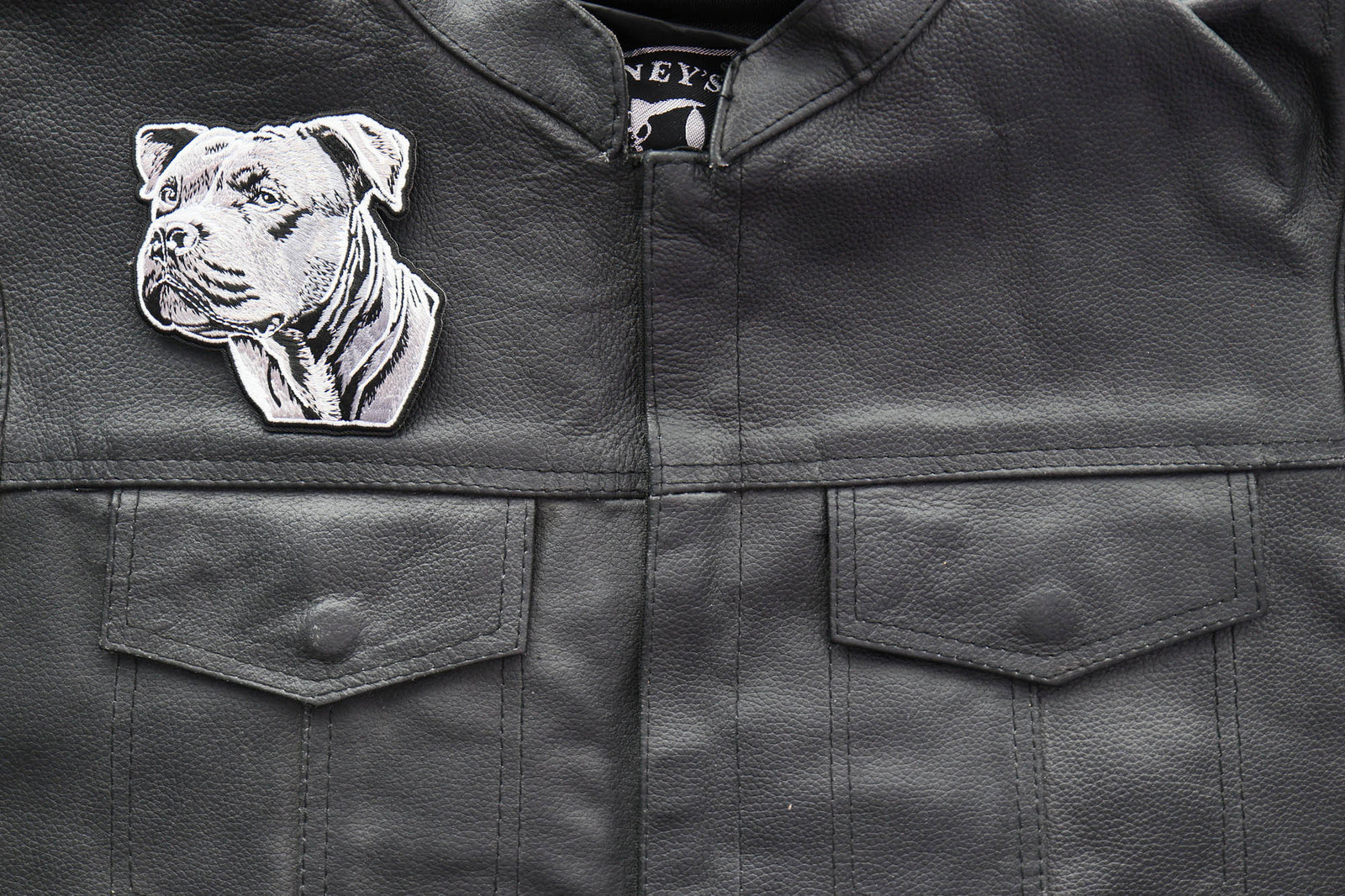 Fierce Pitbull Embroidered Patch additional product view