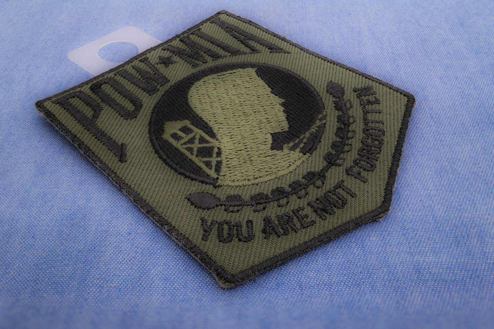POW MIA Subdued Green Embroidered Patch additional product view