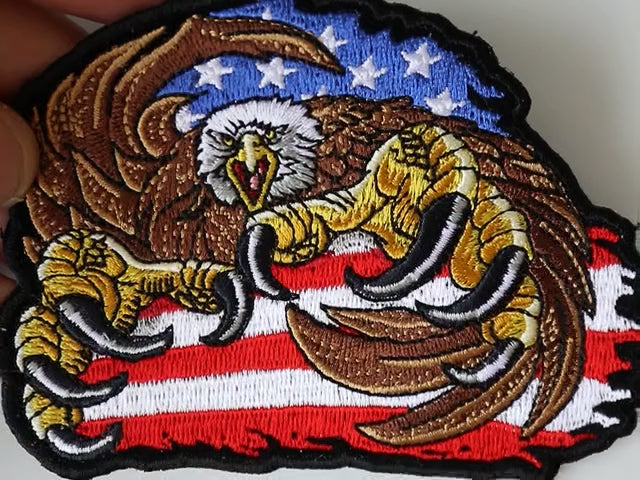 Giant Talons American Eagle Embroidered Patch product video