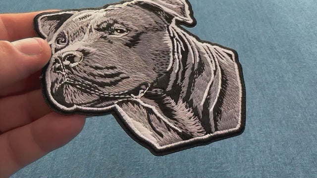 Fierce Pitbull Embroidered Patch product video