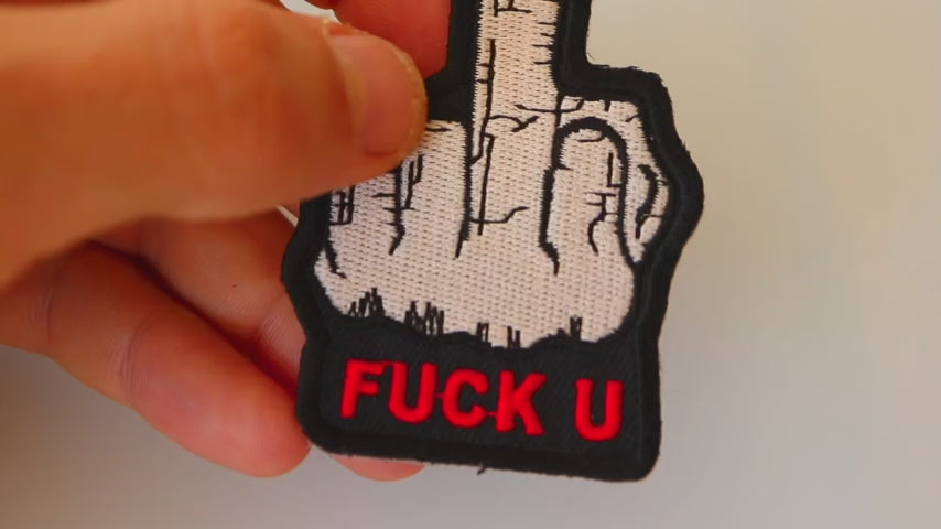 F-U Attitude Embroidered Patch product video