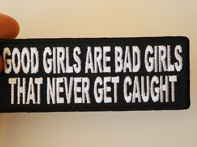Good Girls Bad Girls Embroidered Patch product video